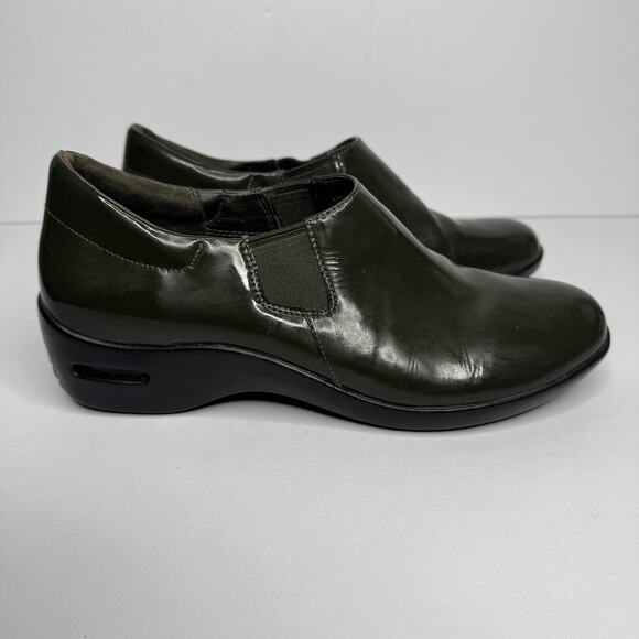 Cole Haan Shoes Womens Size 6.5 Green Waterproof Patent Slip On Comfort Chore - Picture 6 of 14